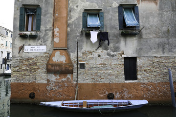 boats on the canals of Venice