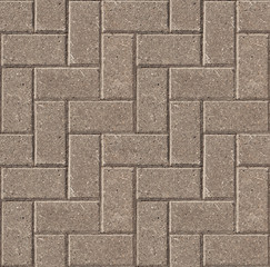 Specially prepared seamless pattern of paving slabs