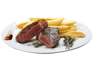 fries with Brazilian picanha