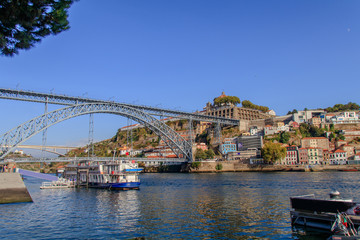 Vista da Ponte Dom Luis no Porto - obrazy, fototapety, plakaty