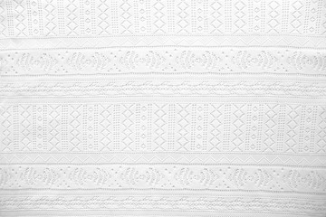 White slice pattern. White vintage fabric background.