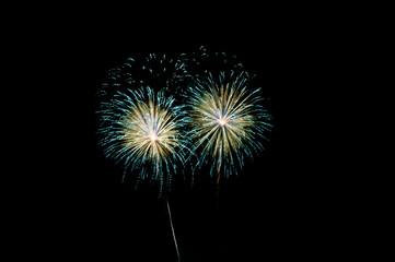 Fireworks, Fireworks light up the sky,New Year celebration fireworks