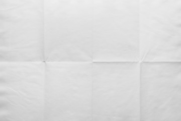 Empty sheet of paper folded in eight, texture background - 170627710