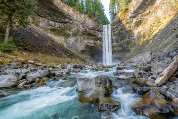 Brandywine waterfall in Brandywine Falls Provincial Park, British Columbia, Canada.