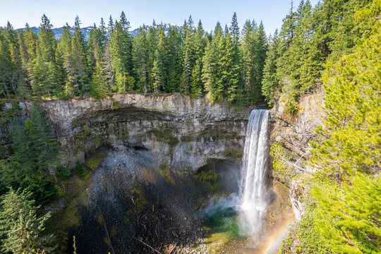 Brandywine waterfall in Brandywine Falls Provincial Park, British Columbia, Canada.