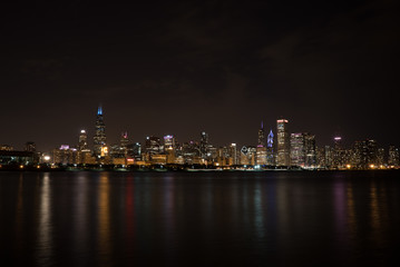 Fototapeta na wymiar Chicago waterfront skyline