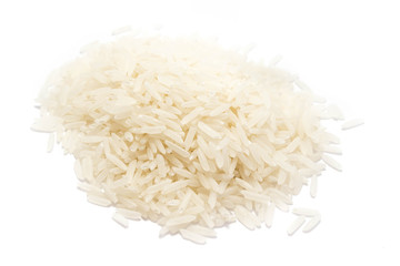 Reis isoliert freigestellt auf weißen Hintergrund, Freisteller
