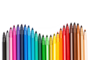 Gradient from open felt tip pens