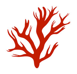 red algae silhouette vector symbol icon design. Beautiful illustration isolated on white background