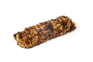 chocolate bar for weight loss on a white background