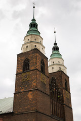 Fototapeta na wymiar Pfarrkirche Mariä Geburt in Leobschütz in Oberschlesien