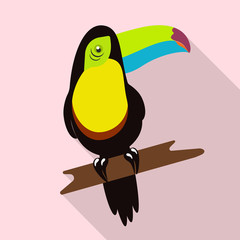 tropical bird tukan © StockVector