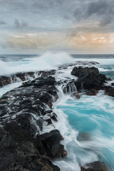 Wild Coast of La Reunion Island, France