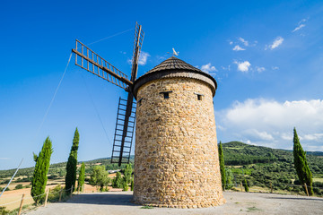 windmill in La Rioja, Spain