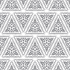 Abstract seamless pattern in vintage style. Interlocking shapes and textures.