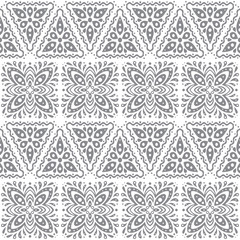Abstract seamless pattern in vintage style. Interlocking shapes and textures.