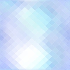 Shiny light soft pastel blue polygonal design background