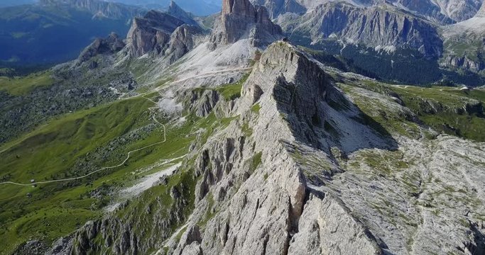 Dolomiten aus der Vogelperspektive