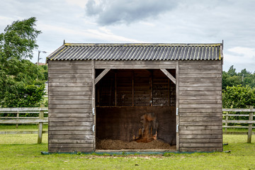 Stand of a typical animal farm in England