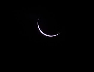 Fototapeta na wymiar Solar eclipse, August 2017