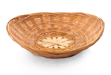 basket on wood