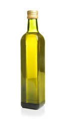 Bottle of cooking oil, isolated on white