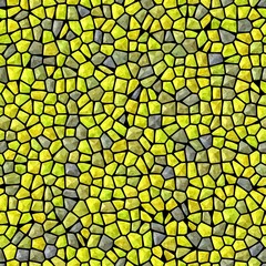 Yellow mosaic seamless 3d surface polygon shapes texture