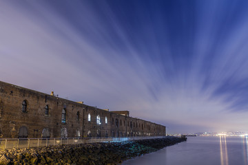 Red Hook Warehouse at night