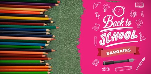 Composite image of back to school