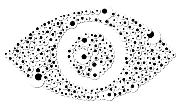 Shape of an eyemade of eyes