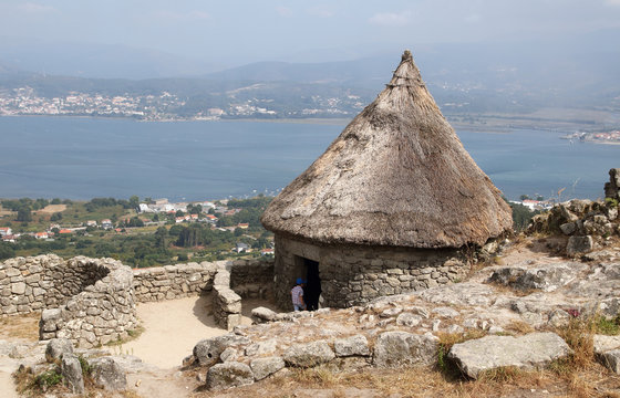 castro celta en La Guardia, Galicia Spain