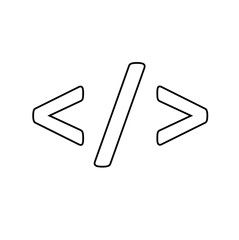 Obraz premium Code icon