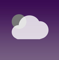 Clear night weather icon