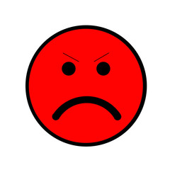 Fototapeta premium Evil smile icon