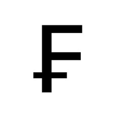 French Franc symbol