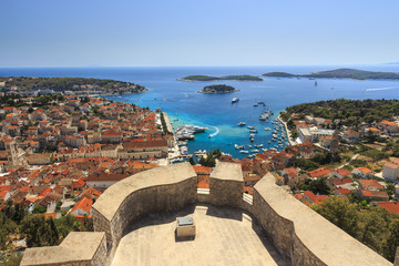 Chorwacja, punkt widokowy na wyspie Hvar - obrazy, fototapety, plakaty