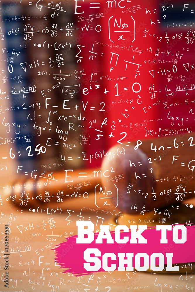 Canvas Prints Composite image of back to school message