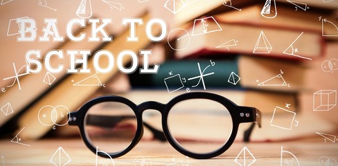 Composite image of back to school message - Powered by Adobe
