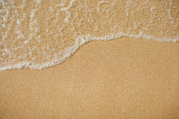 Wave of the sea on the sand beach ,Koh Tachai island Thailand