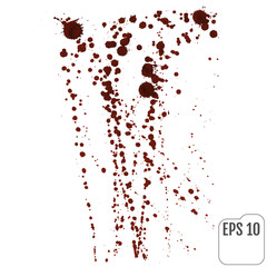 Obraz premium Streaks of red liquid on a white background. Blood spray