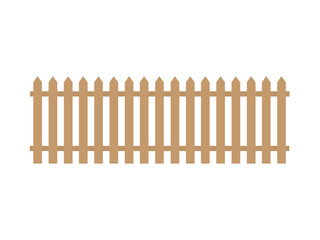 wooden fence- vector illustration