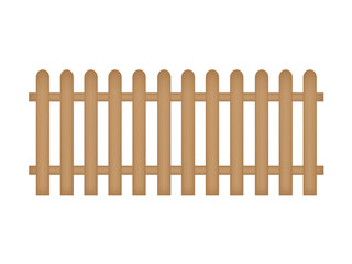 wooden fence- vector illustration