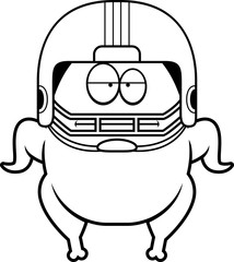 Bored Cartoon Football Turkey