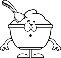 Surprised Cartoon Yogurt Cup