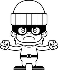 Cartoon Angry Thief Orangutan