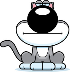 Cartoon Cat Bored