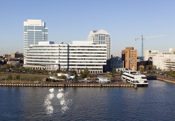Naklejka premium Norfolk Downtown Skyline