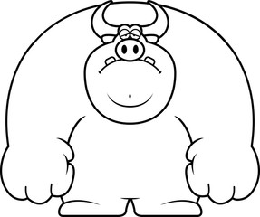 Sad Cartoon Bull