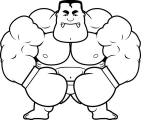 Cartoon Boxer Angry