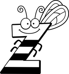 Cartoon Letter Z Bug